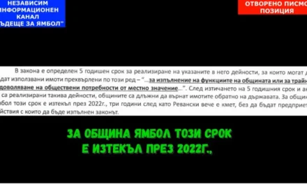 ОТВОРЕНО ПИСМО – ПОЗИЦИЯ!